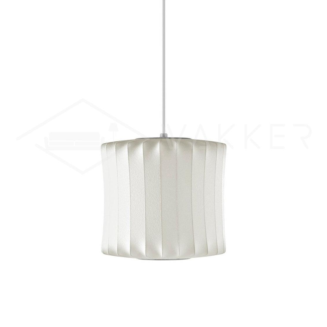 Bis hanglamp van zijde en staal