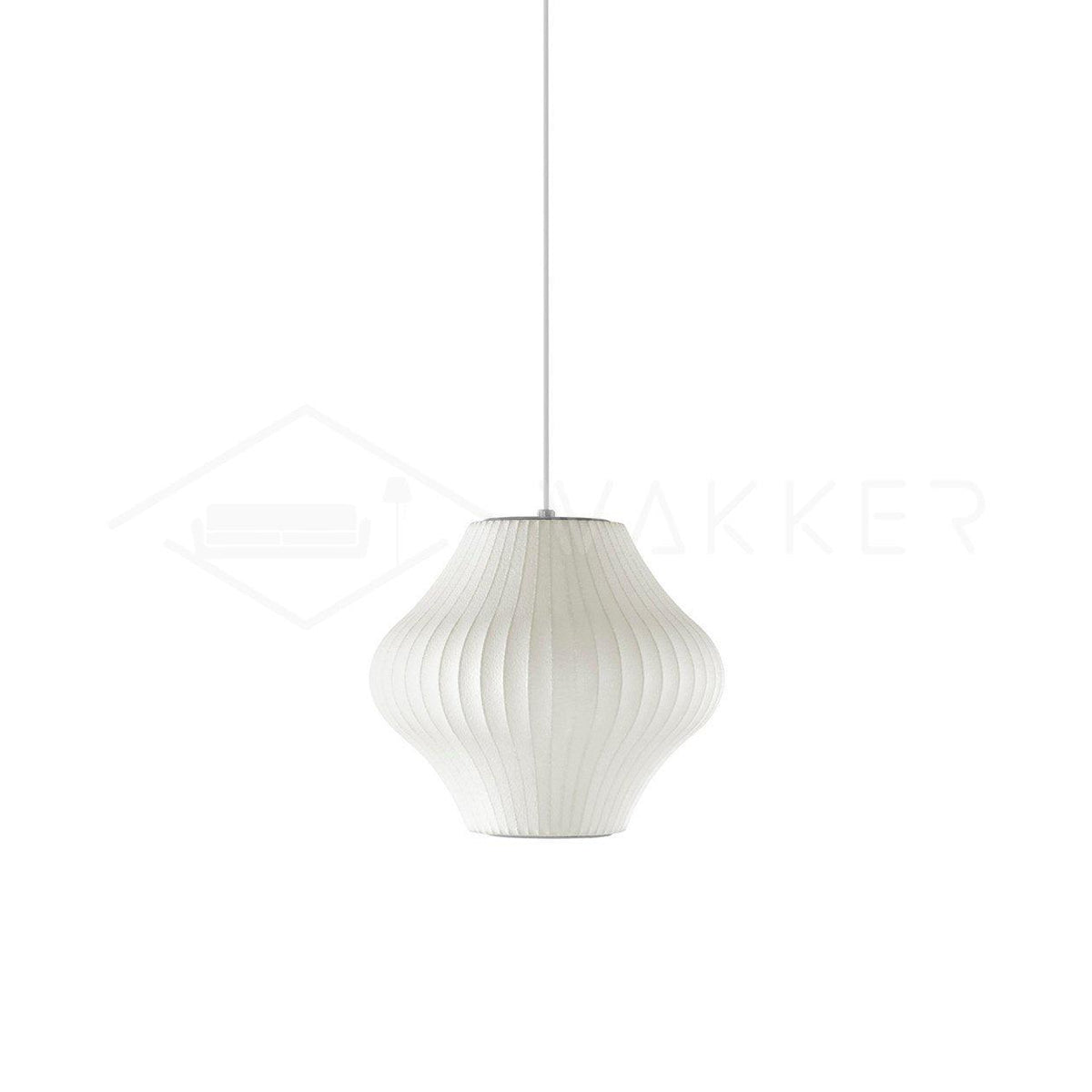 Bis hanglamp van zijde en staal