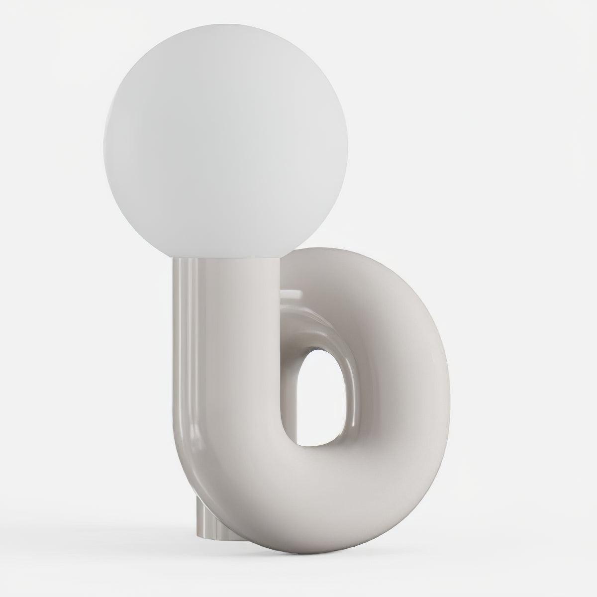 Soreeon tafellamp Playful N-vorm volledig wit