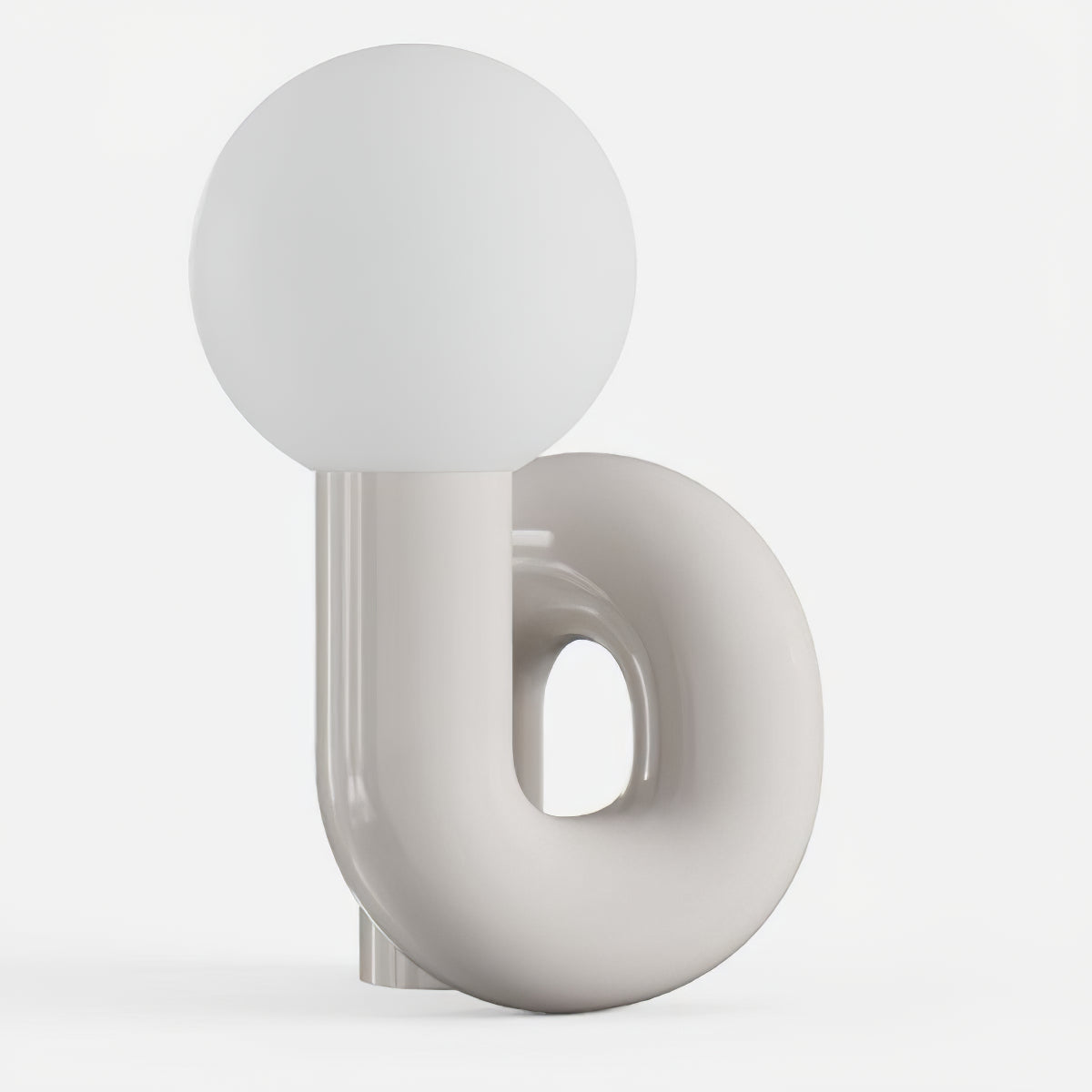 Soreeon tafellamp Playful N-vorm volledig wit