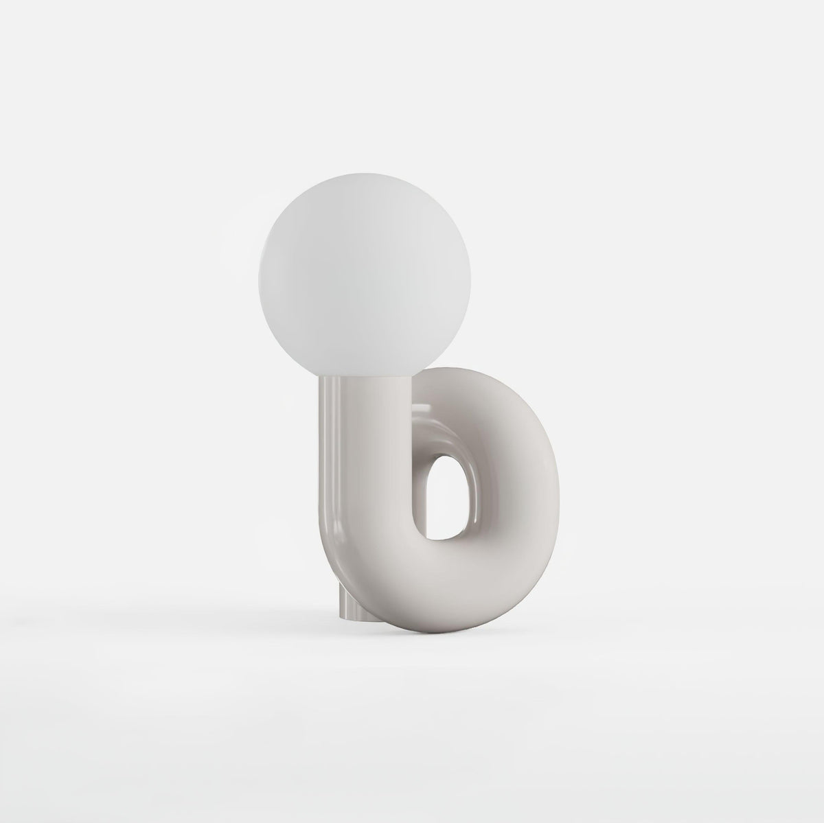 Soreeon tafellamp Playful N-vorm volledig wit