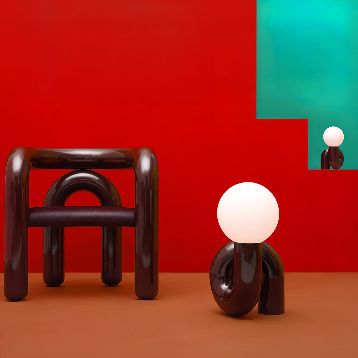 Soreeon tafellamp Playful N-vorm volledig wit