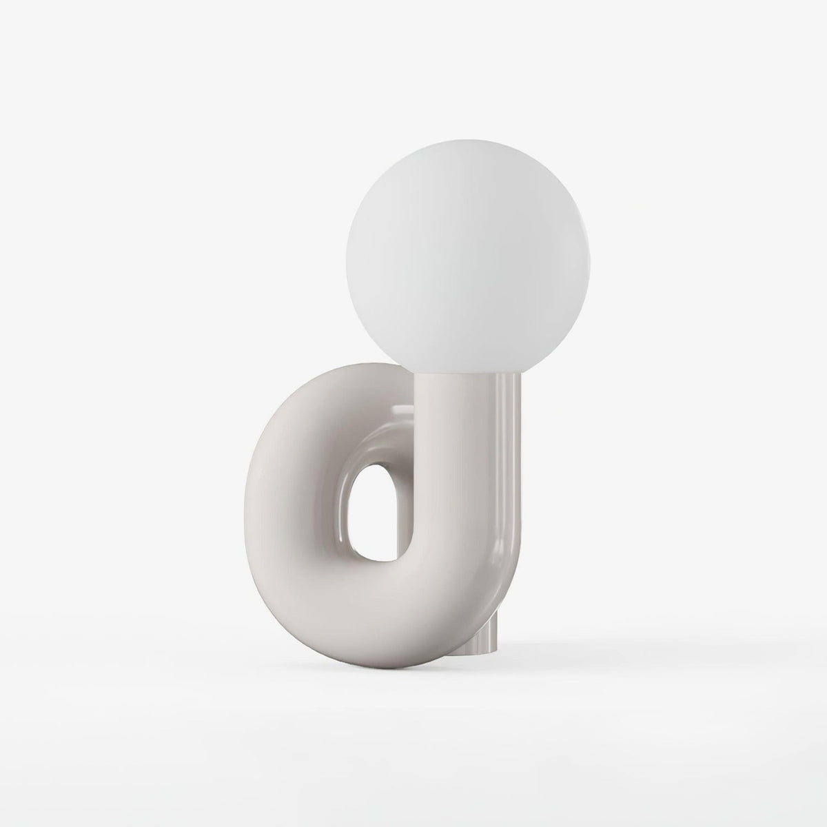 Soreeon tafellamp Playful N-vorm volledig wit