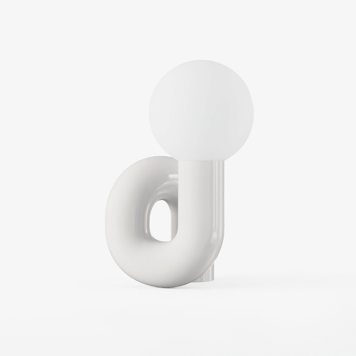 Soreeon tafellamp Playful N-vorm volledig wit