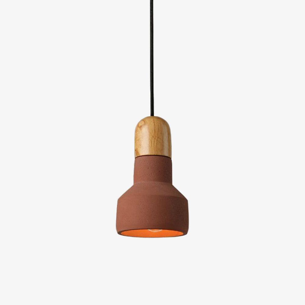 Trio Rustic hout hanglamp Grijs