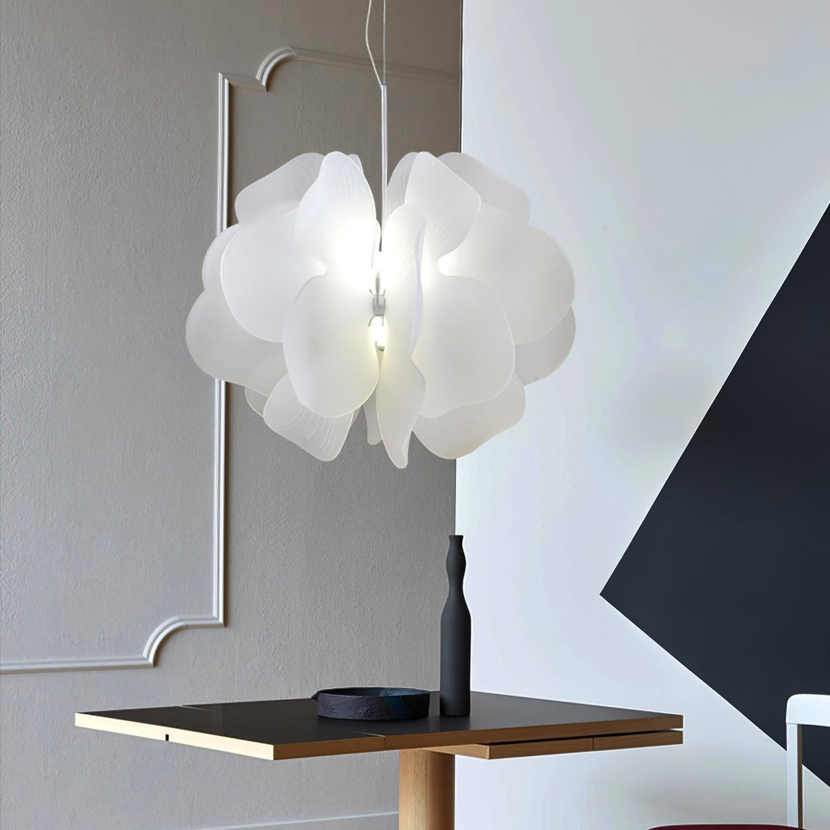 Orelisiella hanglamp plastic bloemmotief
