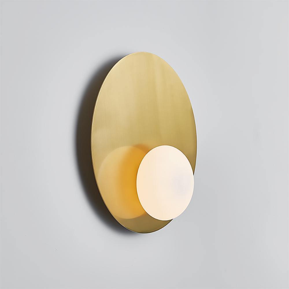 Ivsolion moderne minimalistische wandlamp met schuin glas
