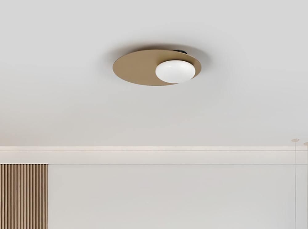 Ivsolion moderne minimalistische wandlamp met schuin glas