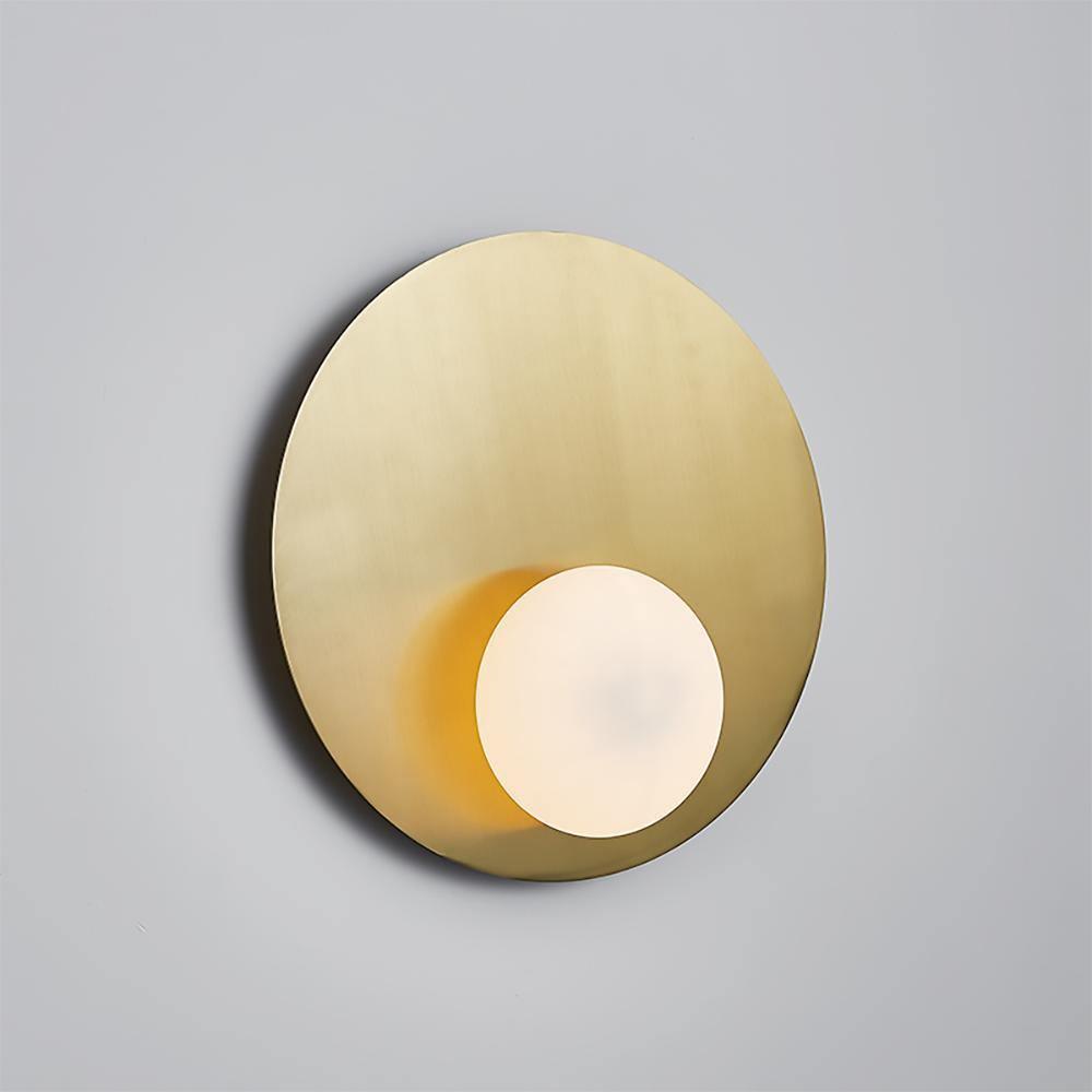 Ivsolion moderne minimalistische wandlamp met schuin glas