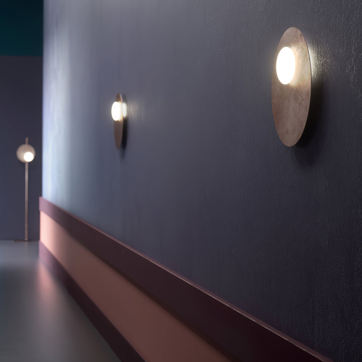 Ivsolion moderne minimalistische wandlamp met schuin glas