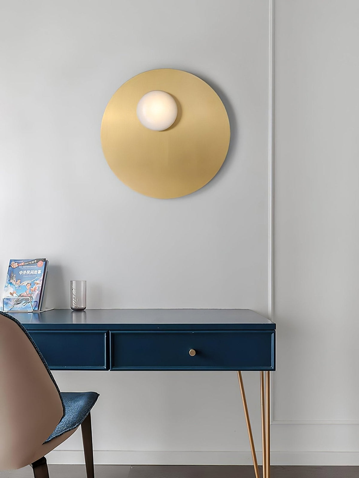 Ivsolion moderne minimalistische wandlamp met schuin glas