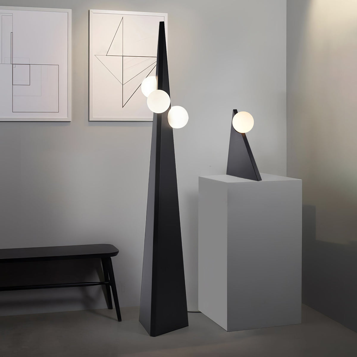 Lymarora sculpturale vloerlamp
