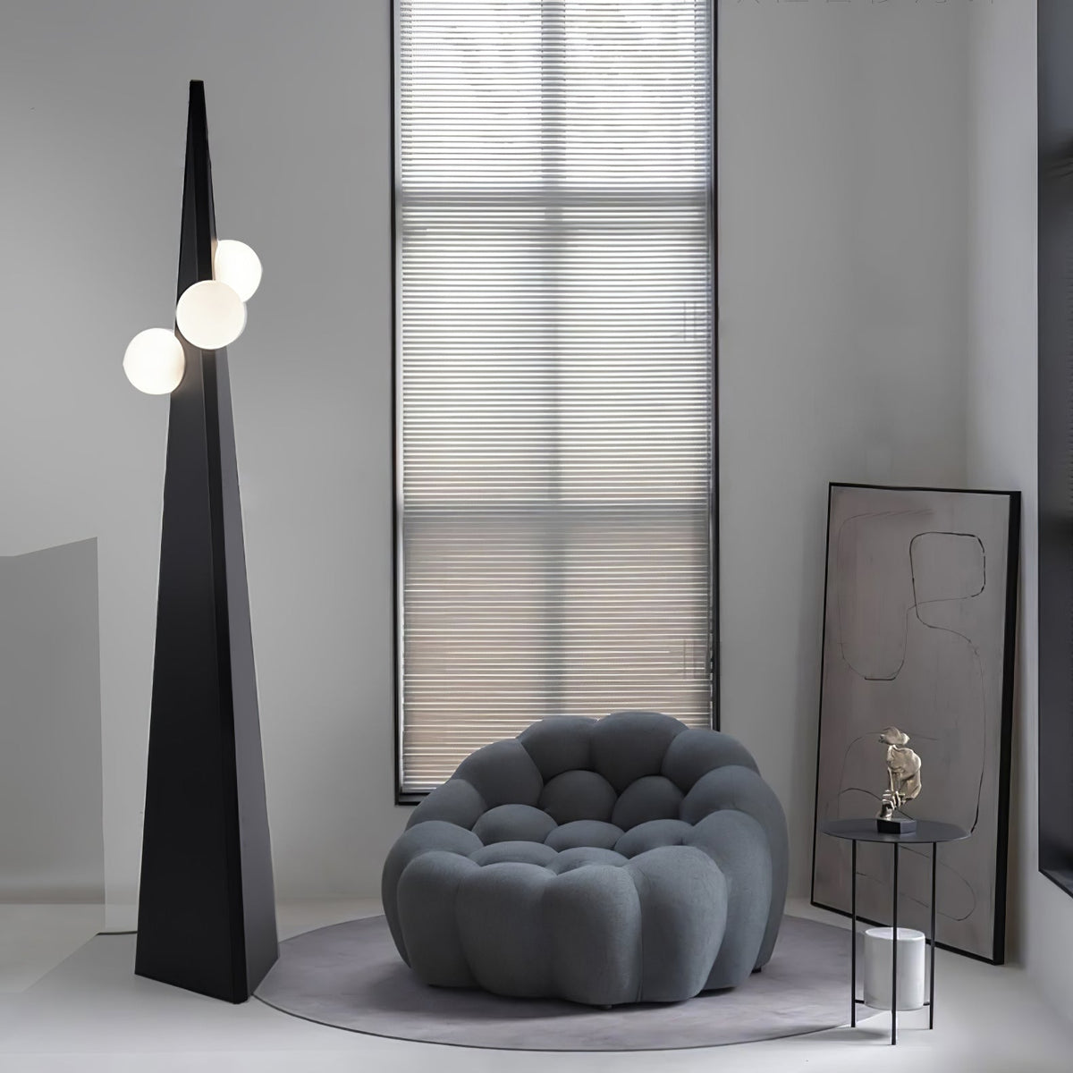 Lymarora sculpturale vloerlamp