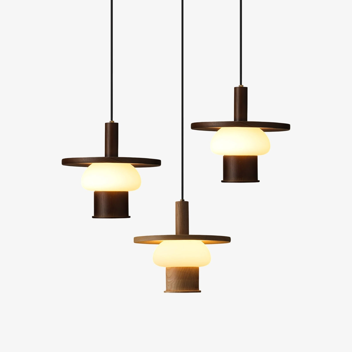 Zephaan Traditionele Kunst Klassieke Houten hanglamp van glas