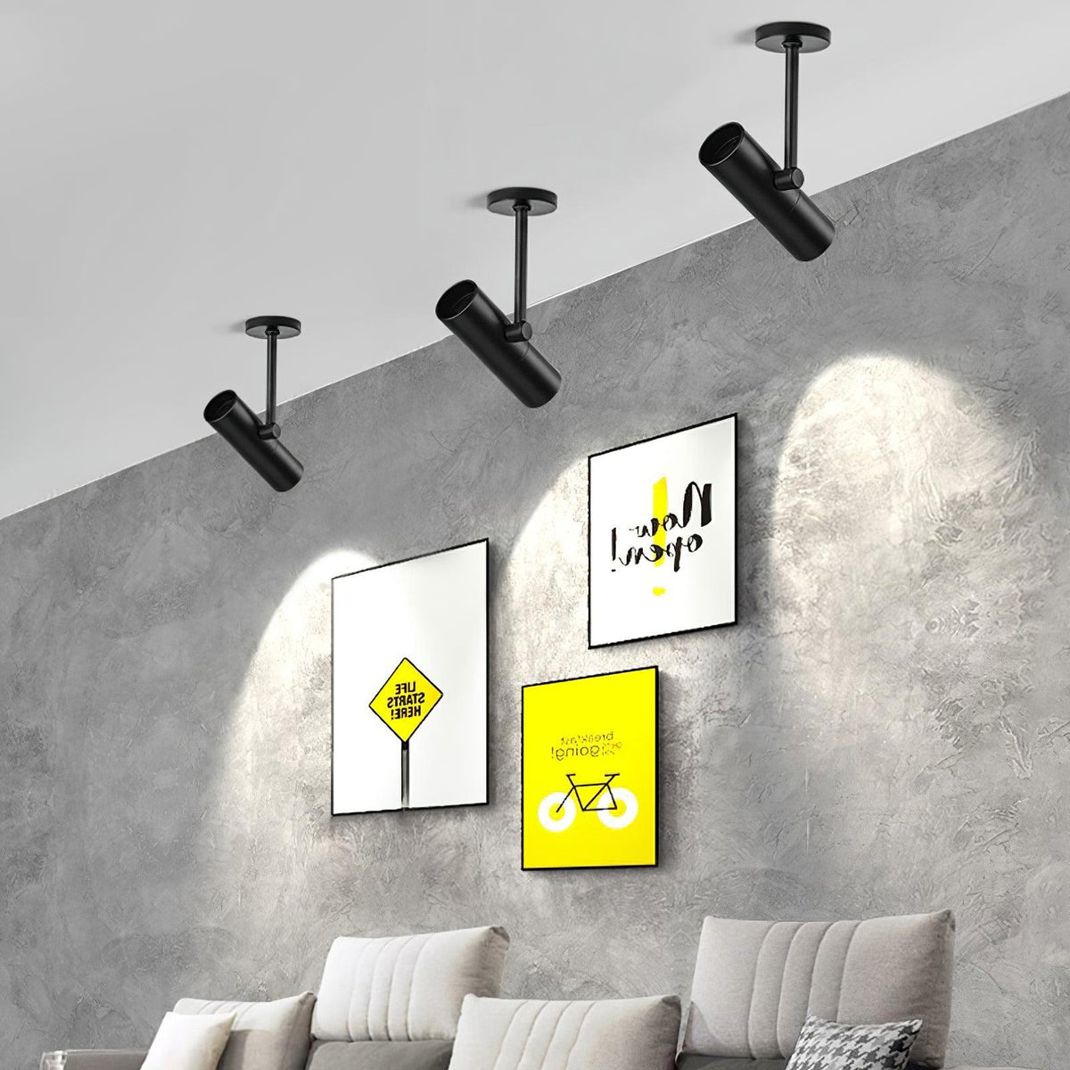 Divi plafondlamp cilindervormige spot industriële stijl voor loft of studie
