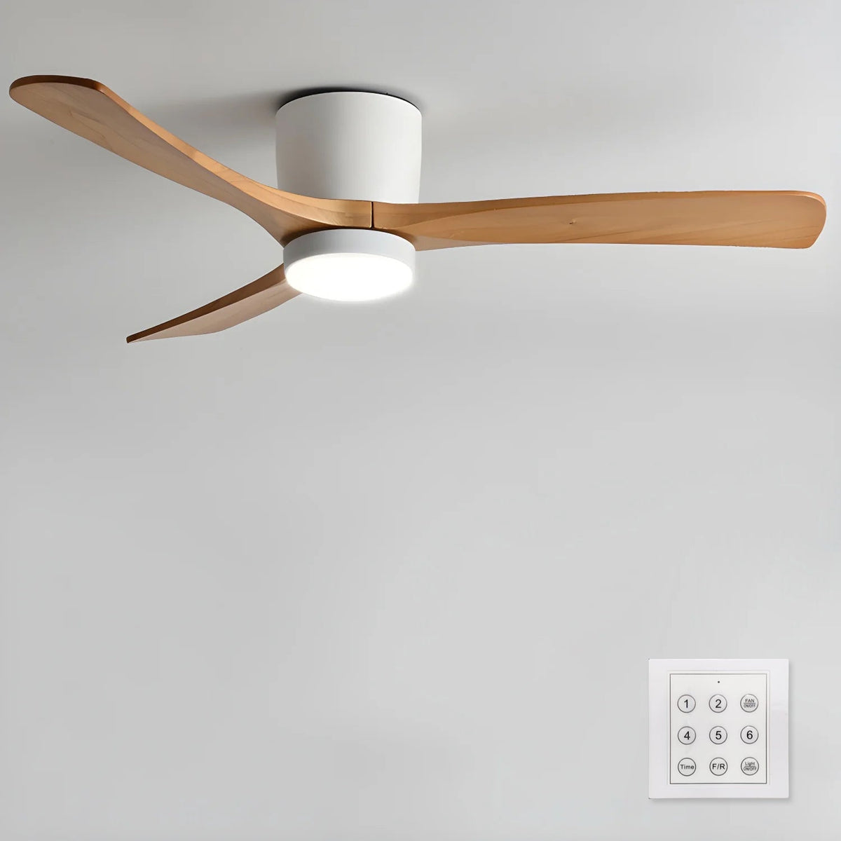 Elaerine plafondventilator met verlichting