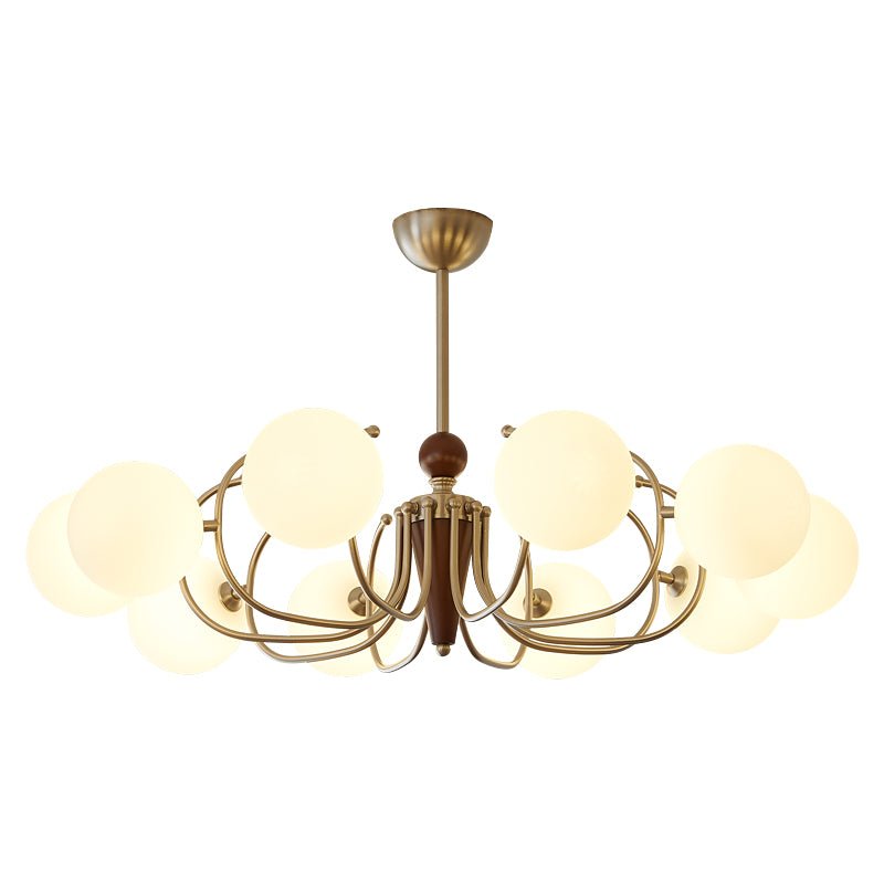 Orvynia elegantie klassiek Grove Houten glas Kroonluchter