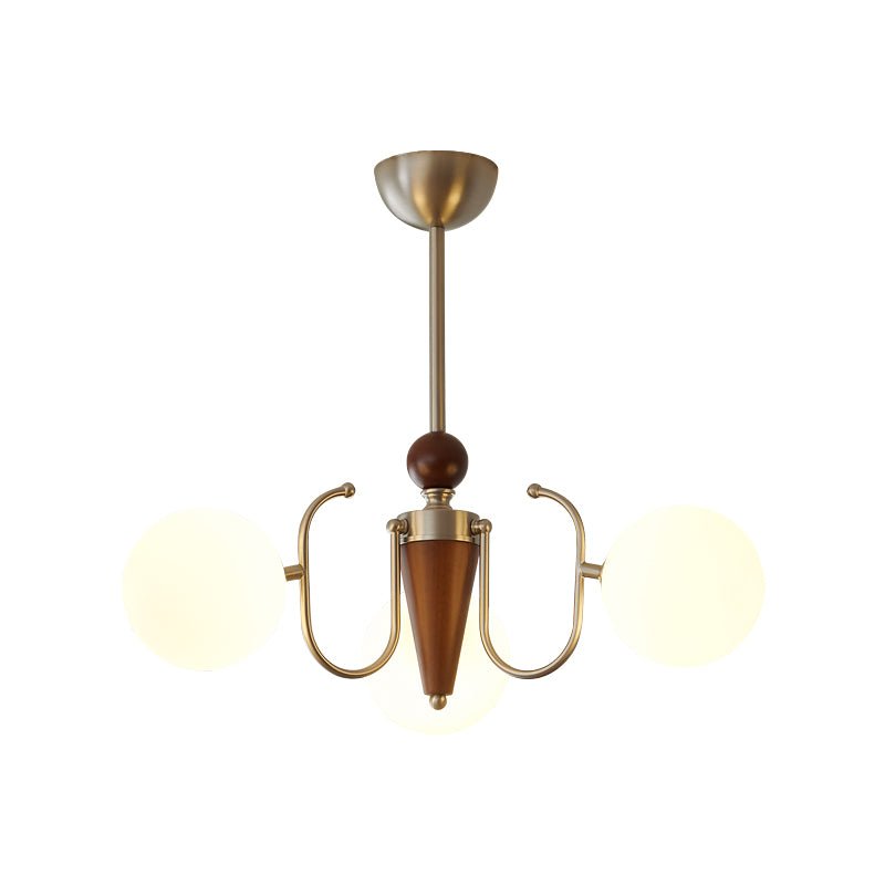 Orvynia elegantie klassiek Grove Houten glas Kroonluchter