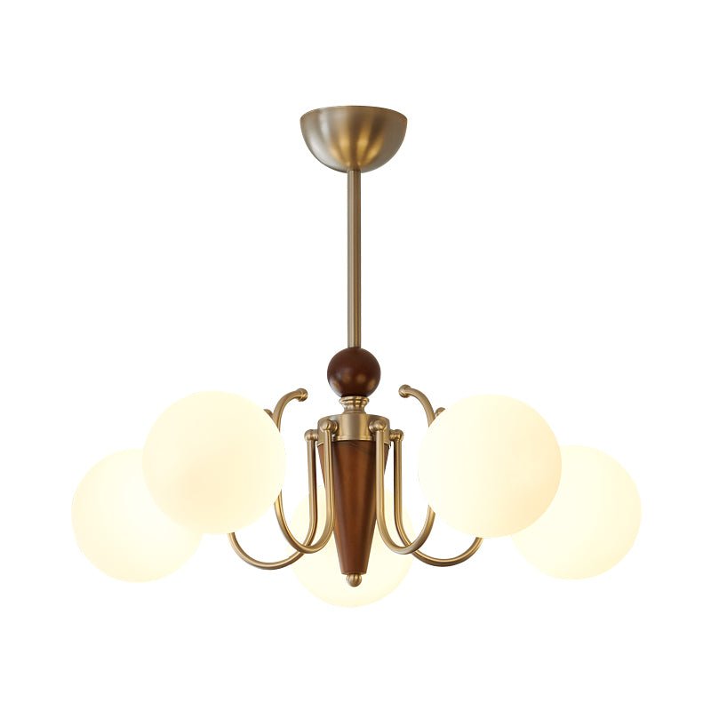 Orvynia elegantie klassiek Grove Houten glas Kroonluchter