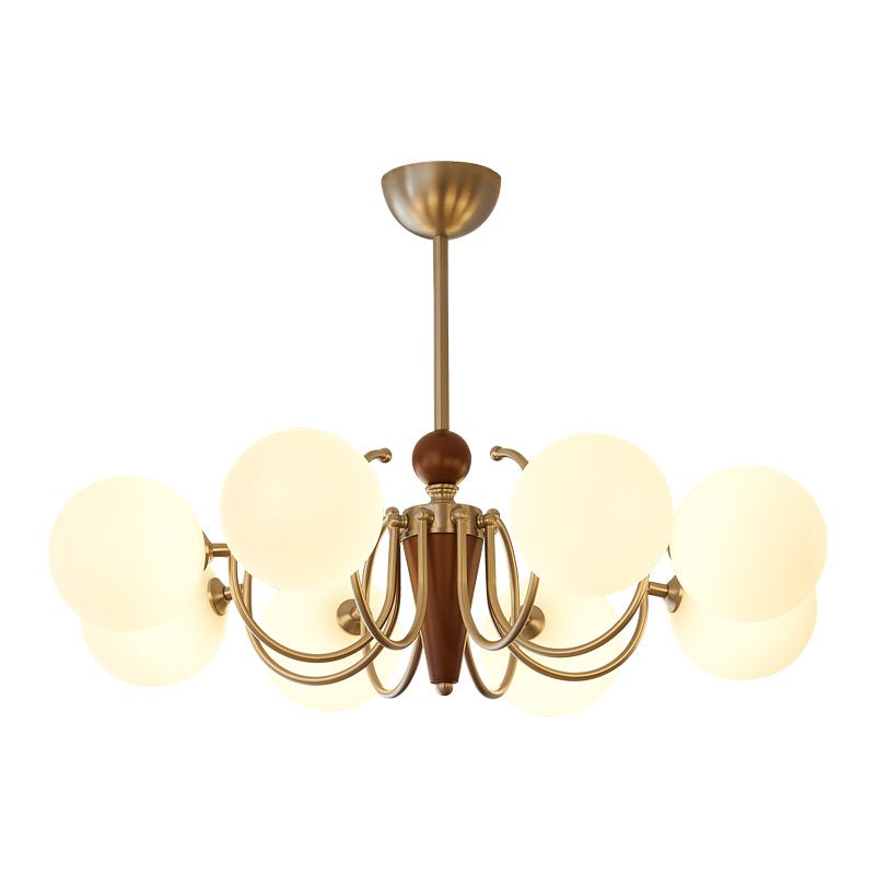 Orvynia elegantie klassiek Grove Houten glas Kroonluchter