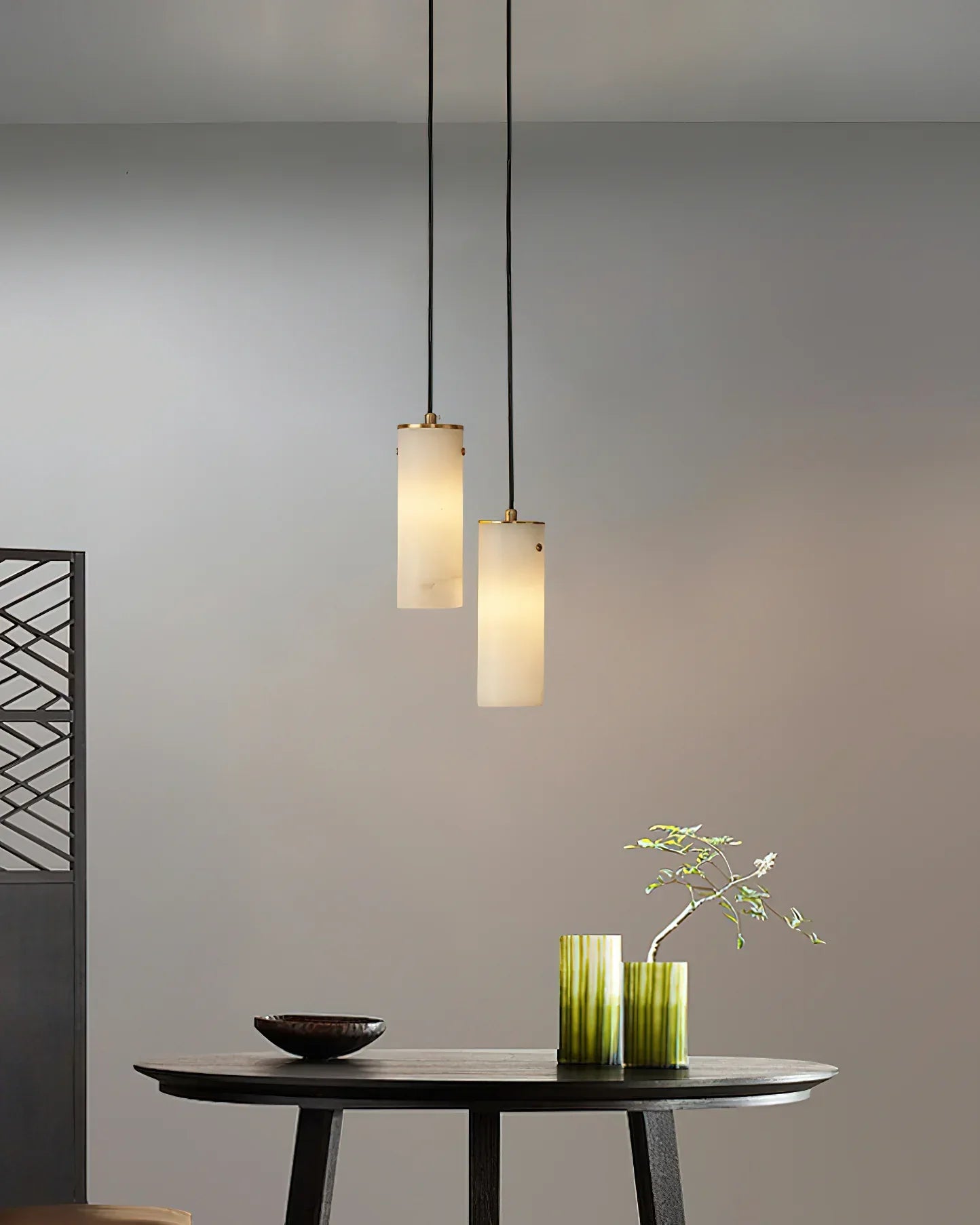 Ozawa Modern Ronde Metaal Hars Hanglampen Slaapkamer Eetkamer