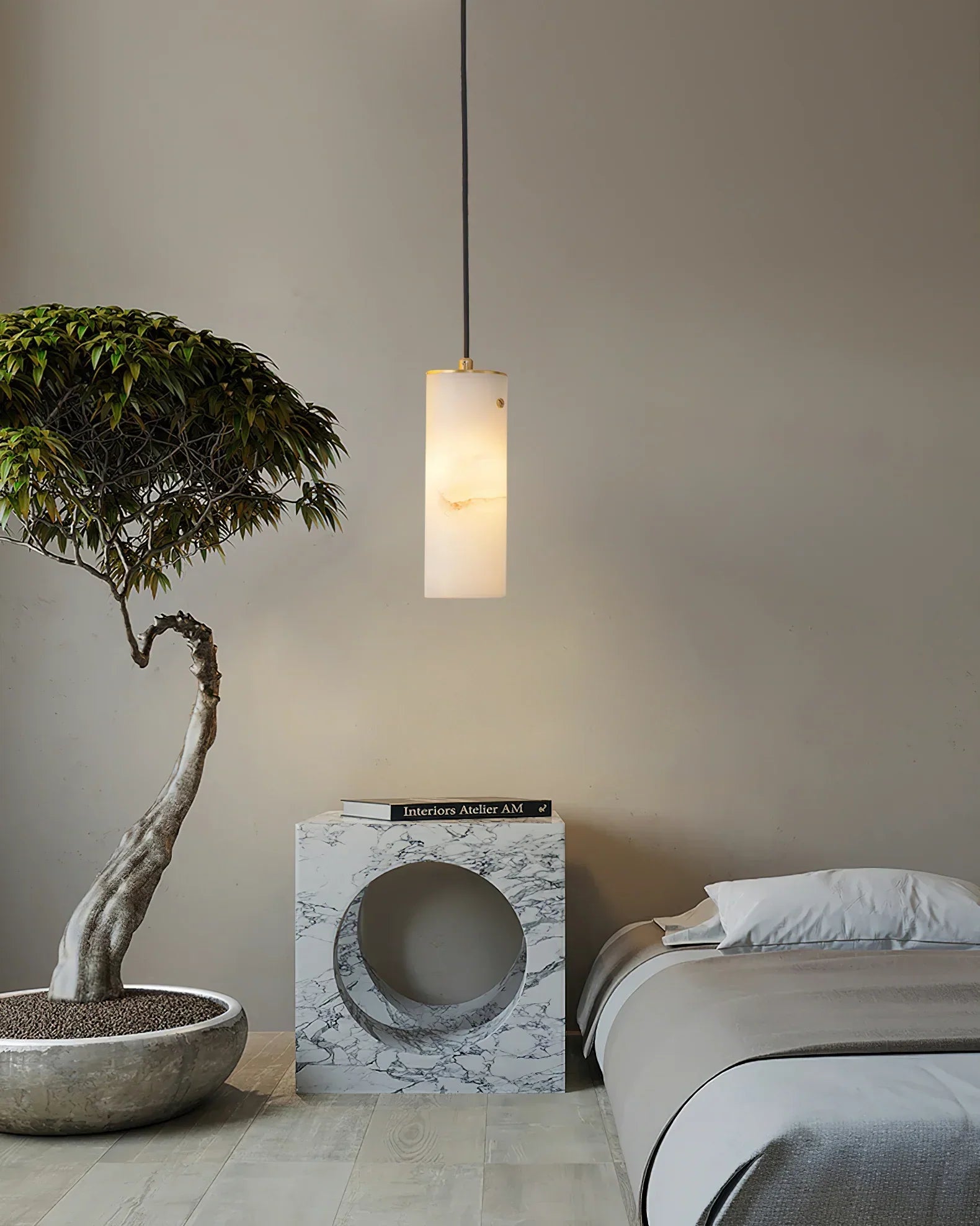 Ozawa Modern Ronde Metaal Hars Hanglampen Slaapkamer Eetkamer