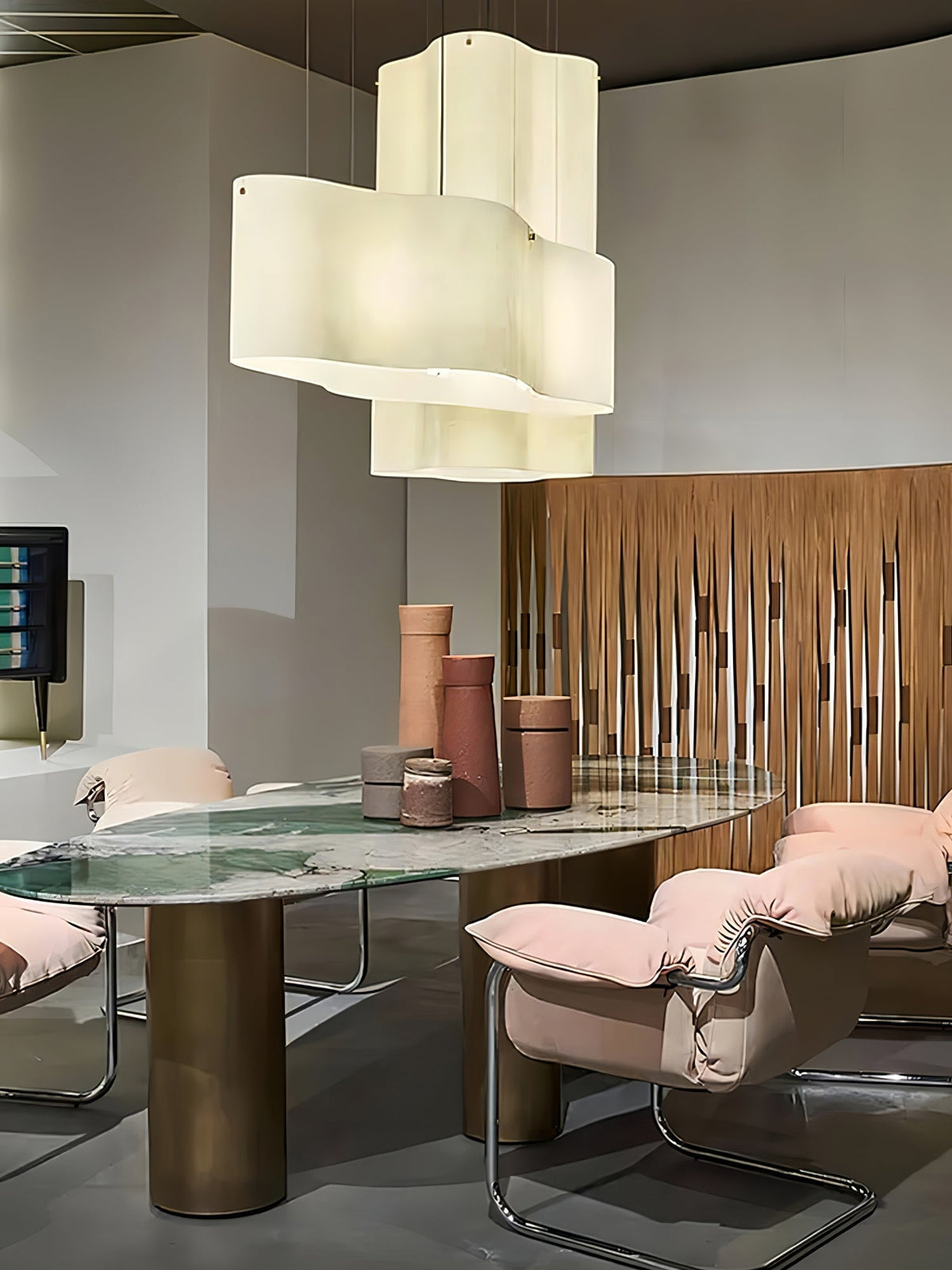 Evelan hanglamp met moderne kunstmatige wolkenvorm