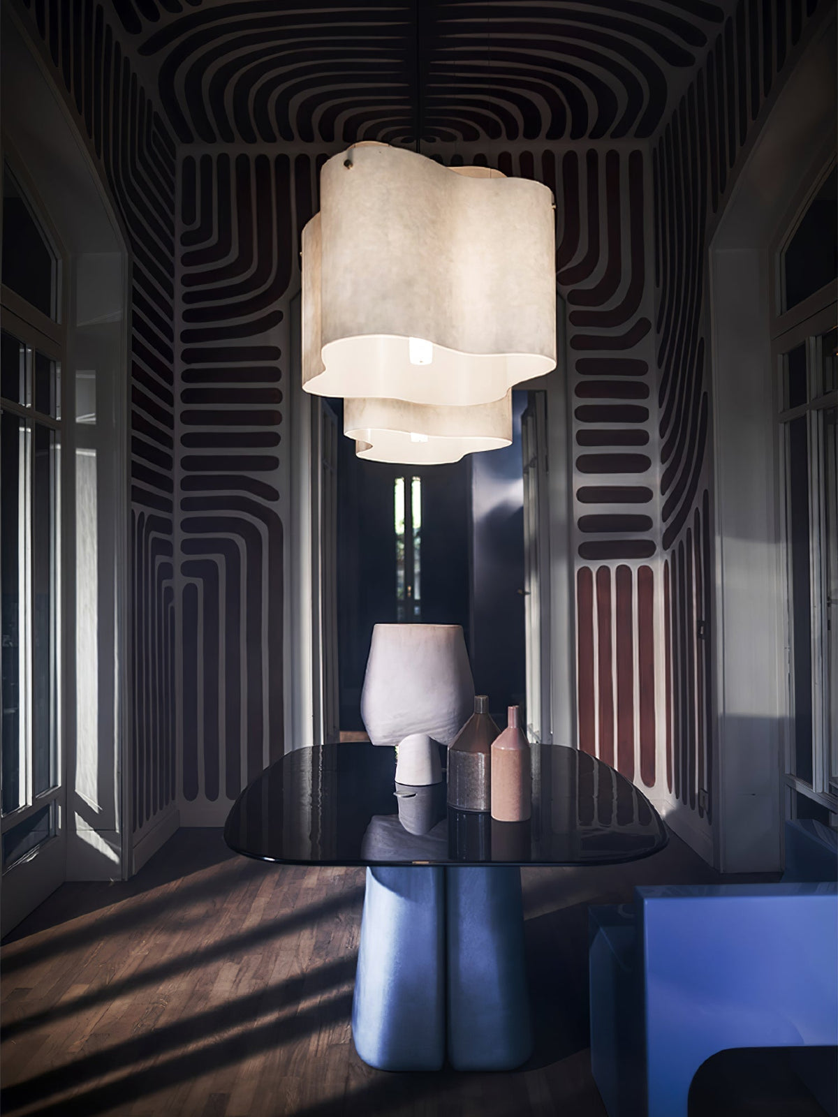 Evelan hanglamp met moderne kunstmatige wolkenvorm