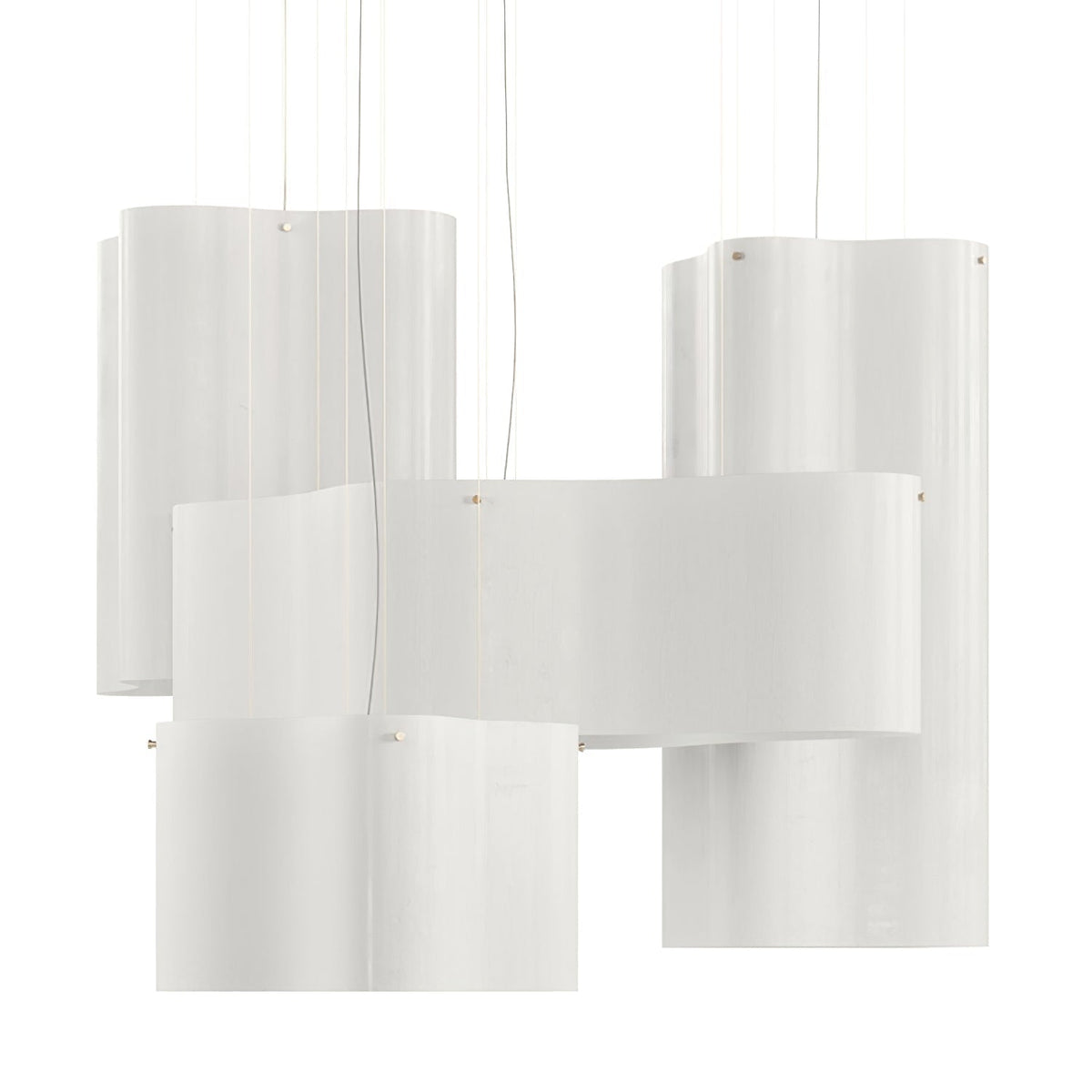 Evelan hanglamp met moderne kunstmatige wolkenvorm