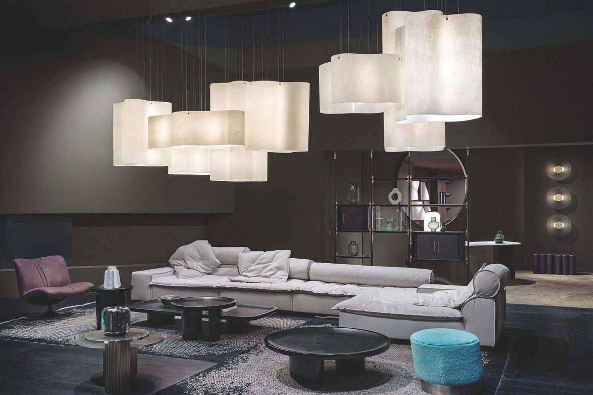 Evelan hanglamp met moderne kunstmatige wolkenvorm