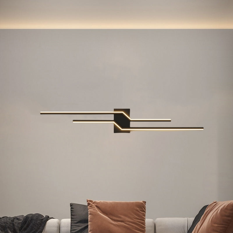 Alana Industriele LED Wandlamp Zwart/Wit Metaal Woon/Slaapkamer