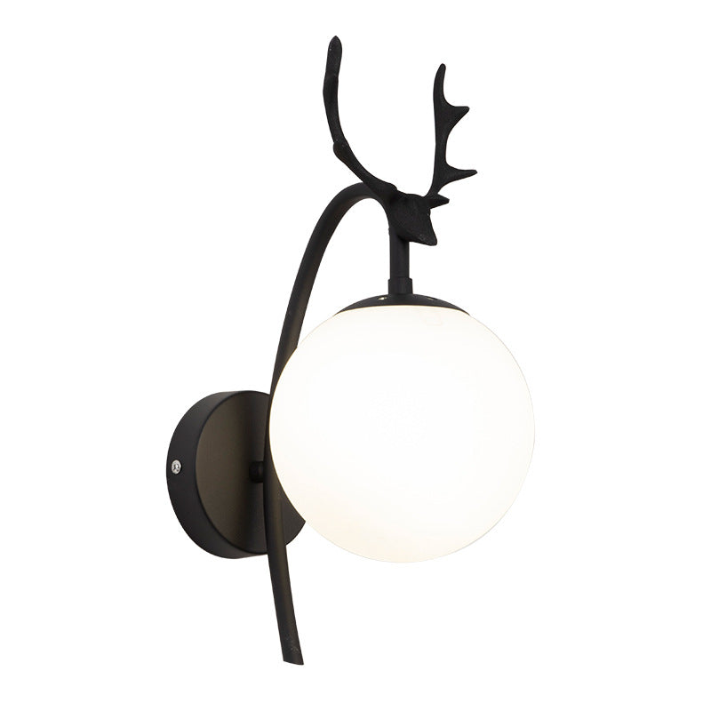 Valentina Ronde LED Wandlamp Goud Zwart Metaal Glas Eetkamer Slaapkamer