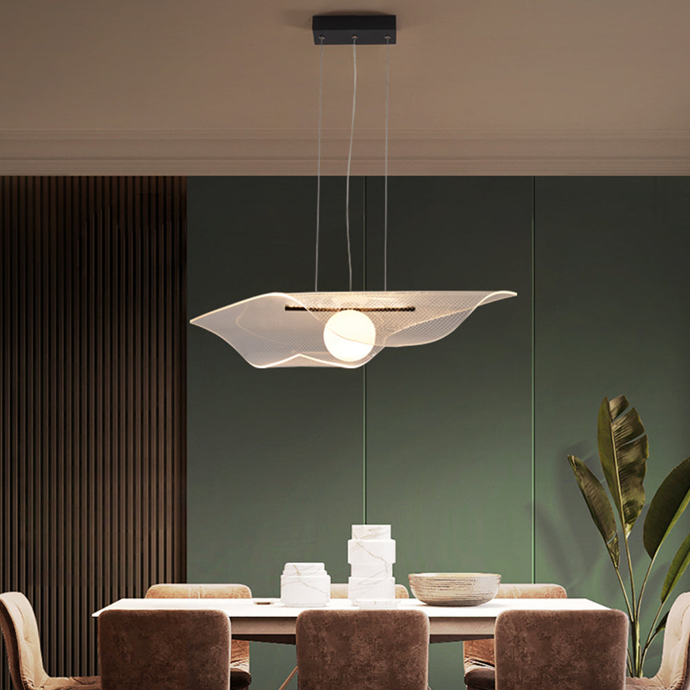 Cairns Minimalistische LED Hanglampen Helder Acryl Metaal Woonkamer