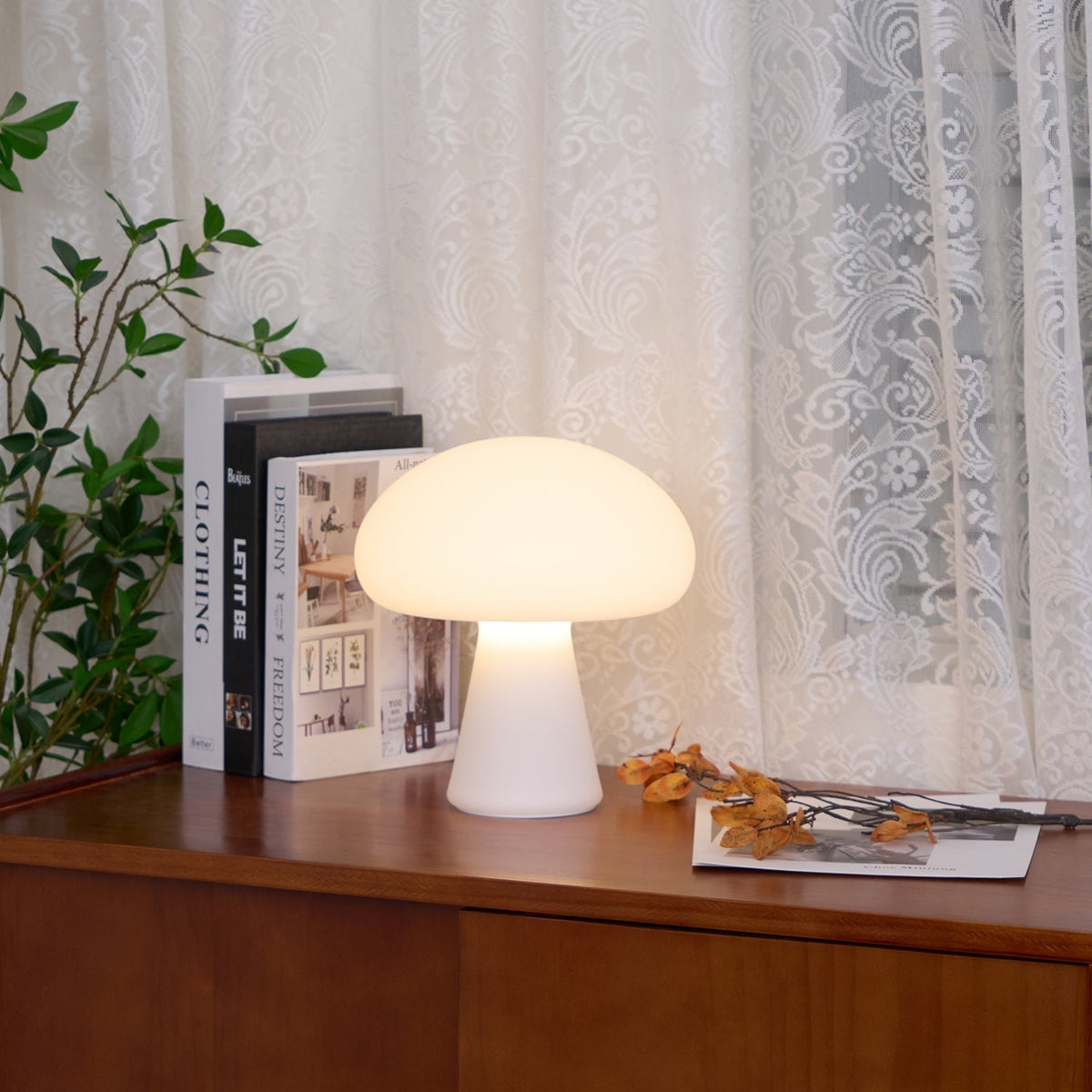Ombra Whimsical tafellamp met glazen kap