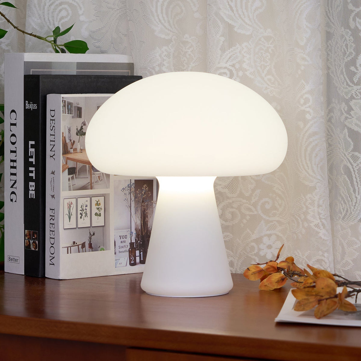 Ombra Whimsical tafellamp met glazen kap