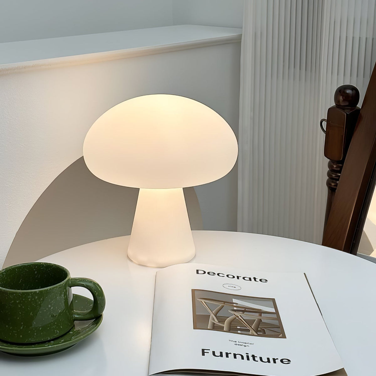 Ombra Whimsical tafellamp met glazen kap
