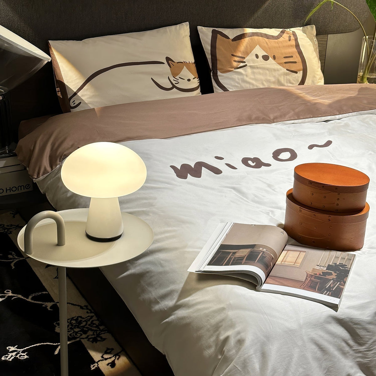 Ombra Whimsical tafellamp met glazen kap