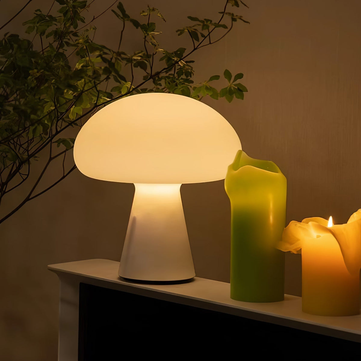 Ombra Whimsical tafellamp met glazen kap