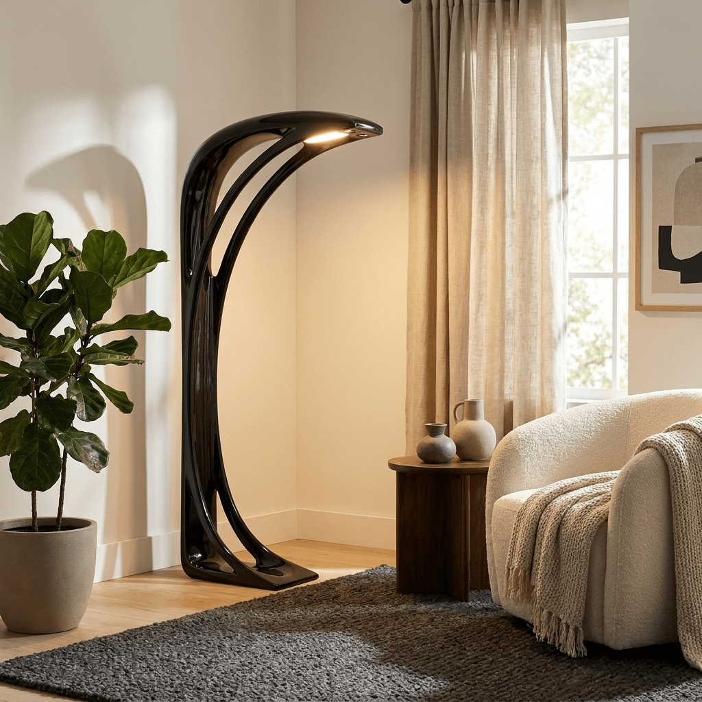 Obsidian Curve vloerlamp