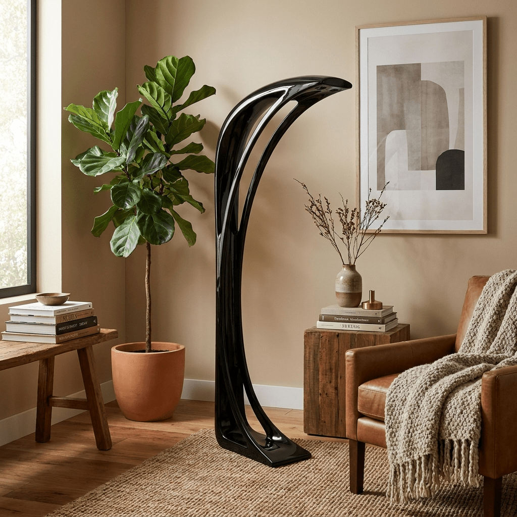 Obsidian Curve vloerlamp
