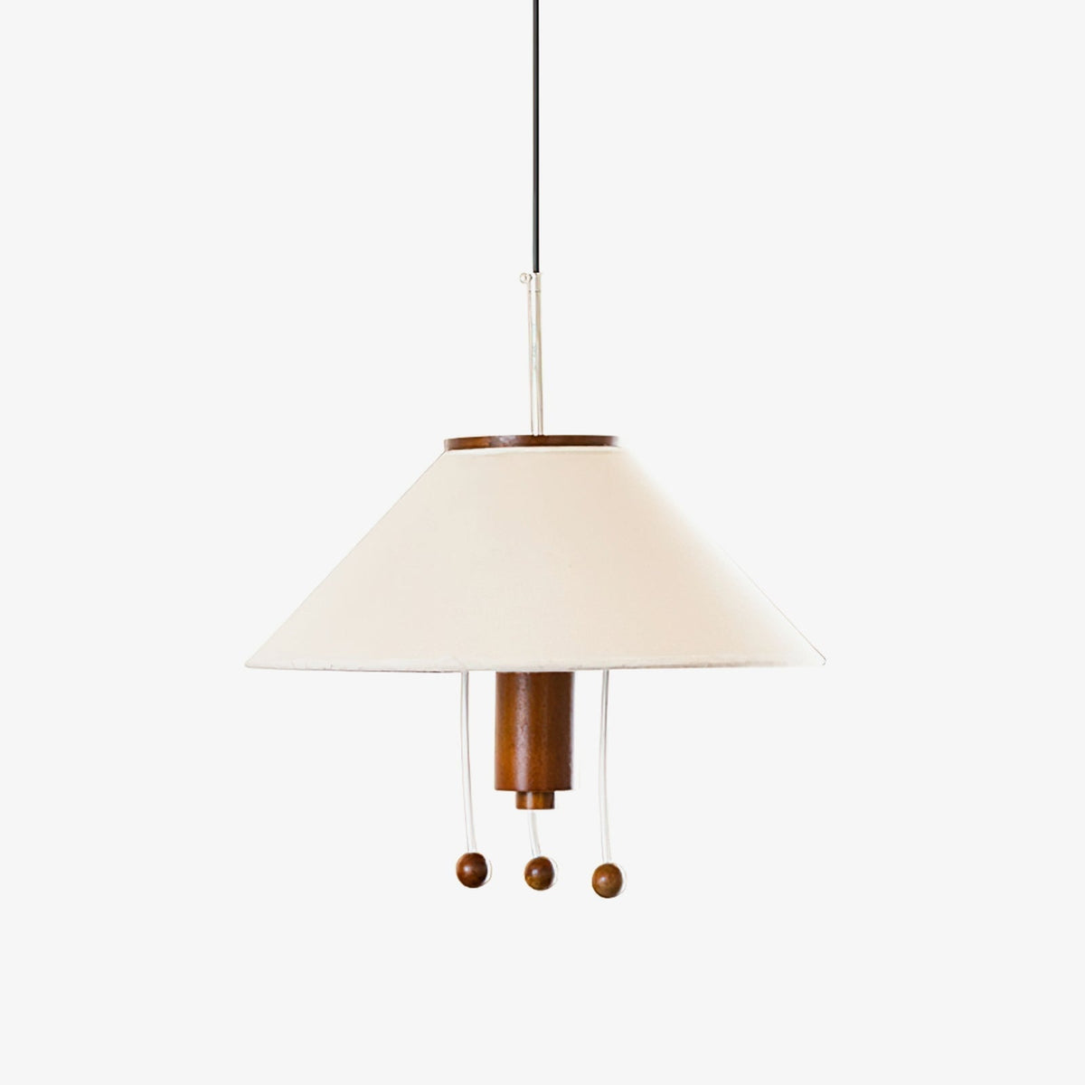 Zathee Noordse kunst Klassiek houten textiel hanglamp