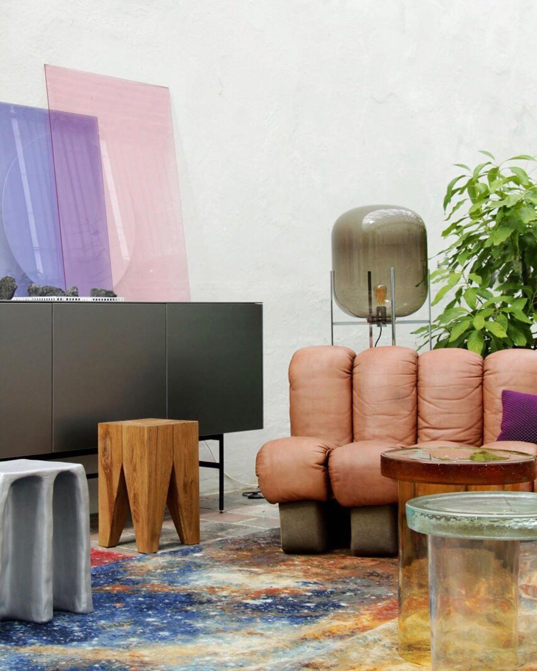 Liorivelia industriële vloerlamp van glas