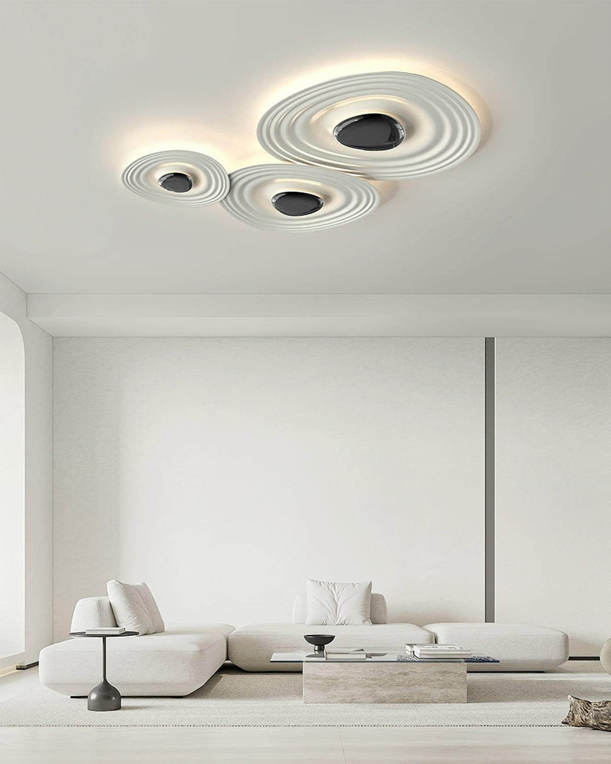 Idra plafondlamp Ripple Ring Modern sculpturaal