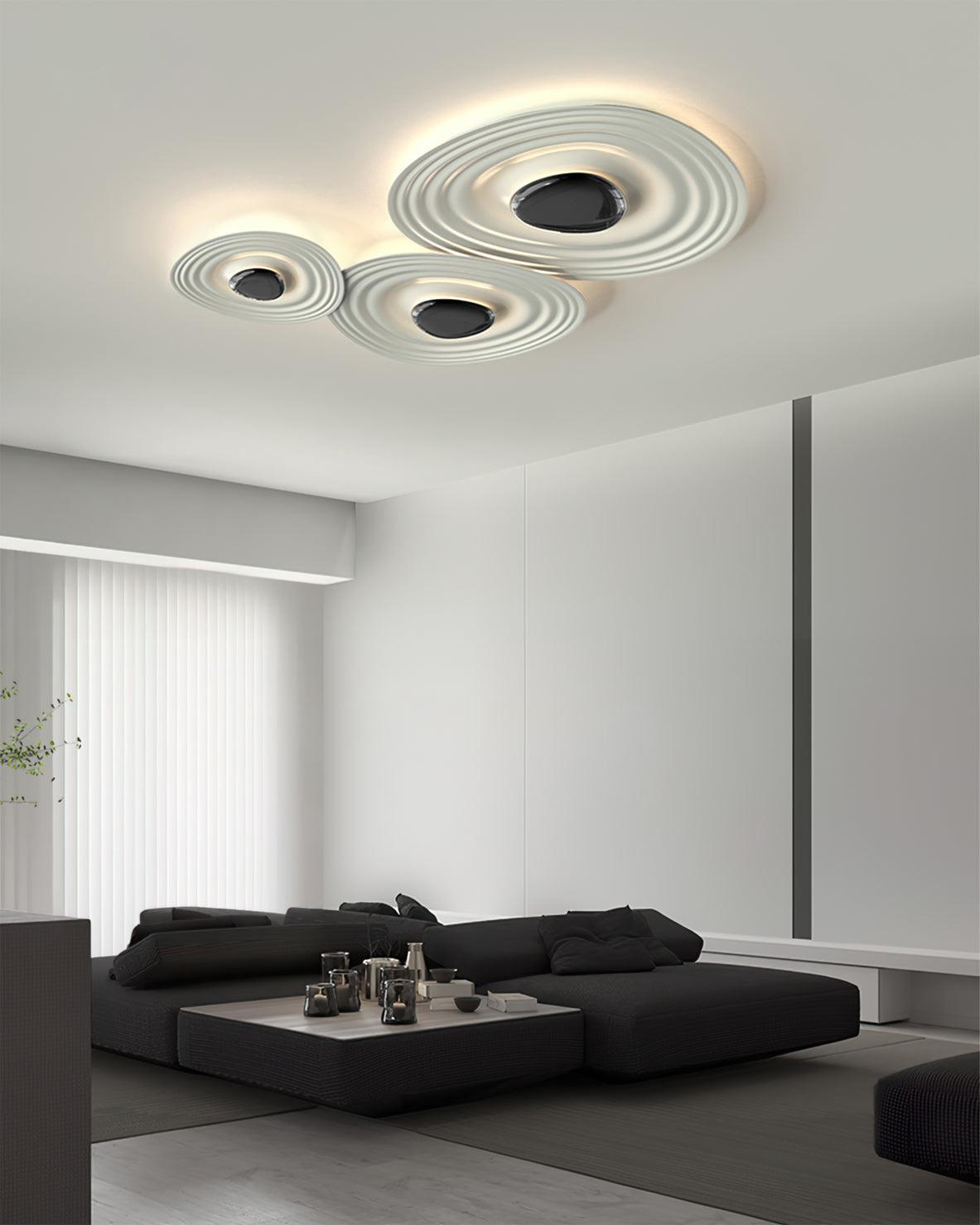 Idra plafondlamp Ripple Ring Modern sculpturaal