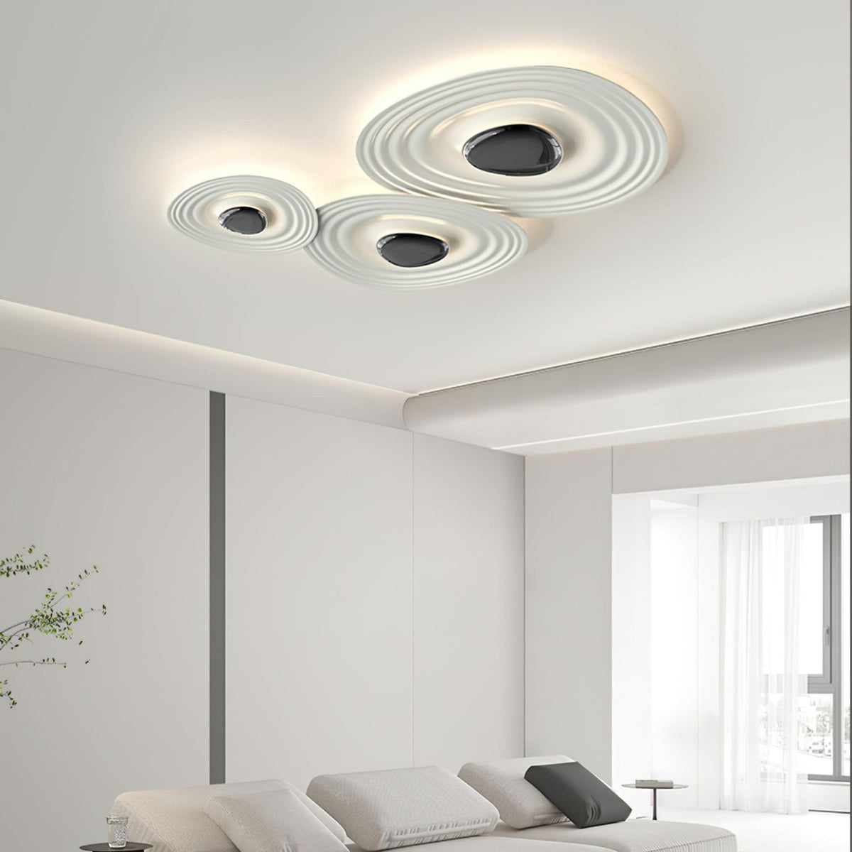 Idra plafondlamp Ripple Ring Modern sculpturaal
