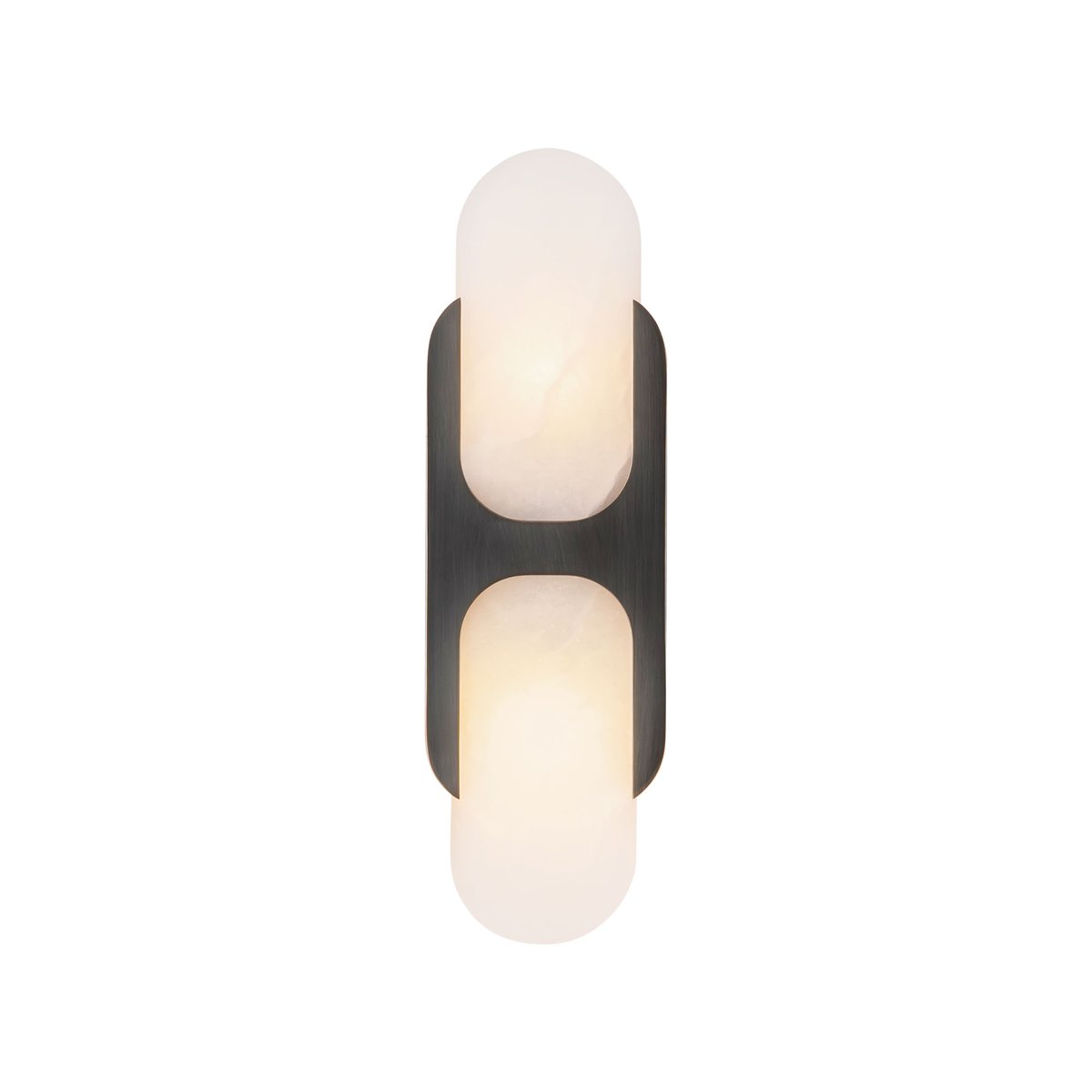 Ulthaora dubbele bollen wandlamp in albast