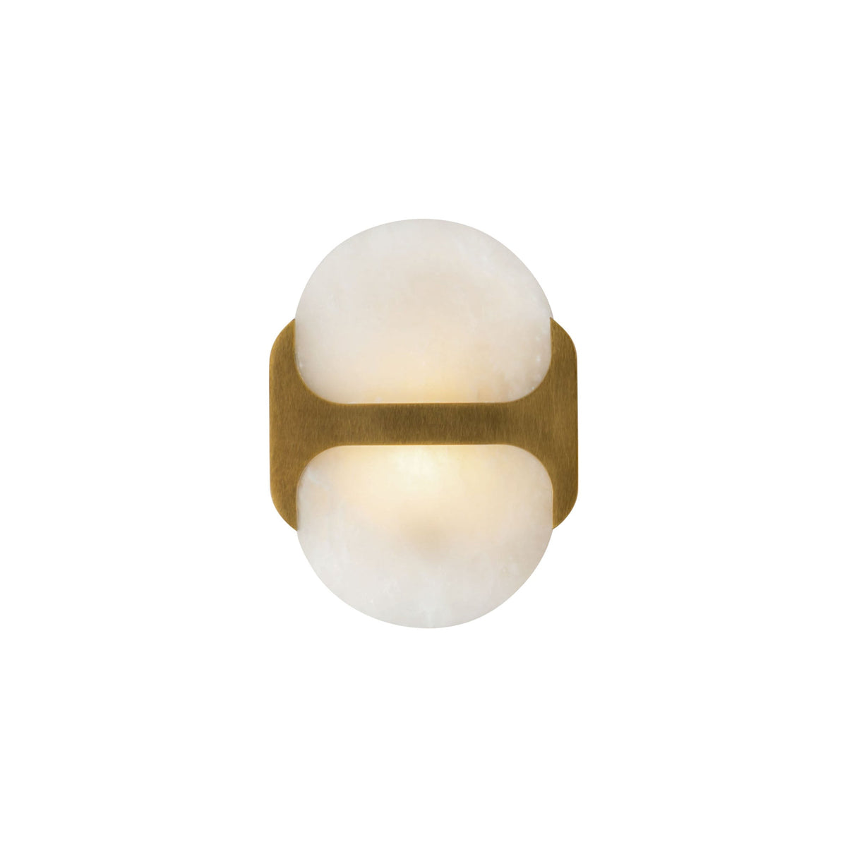 Ulthaora dubbele bollen wandlamp in albast