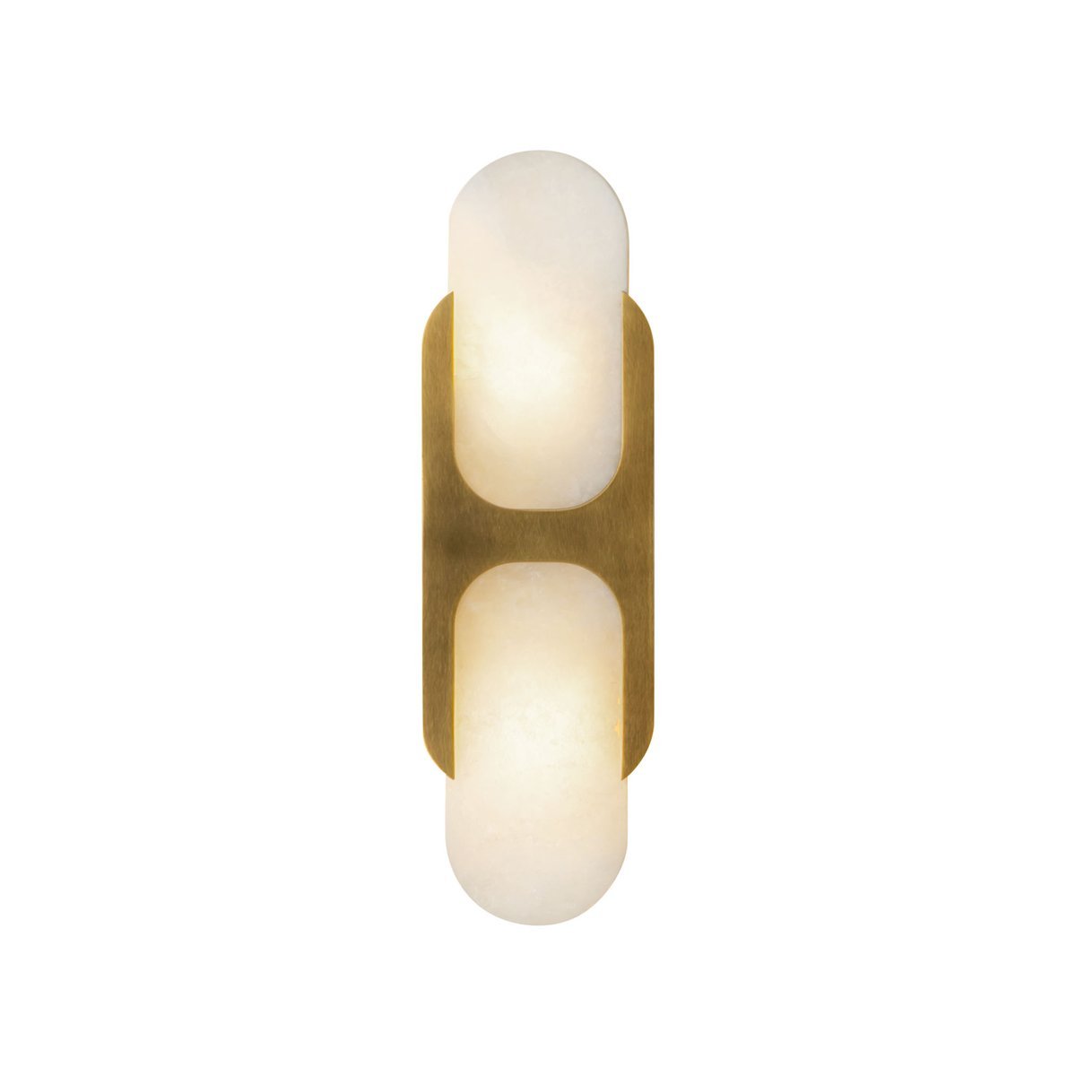 Ulthaora dubbele bollen wandlamp in albast
