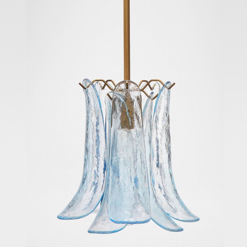 Ottilie hanglamp met bloemblaadjes uit glas