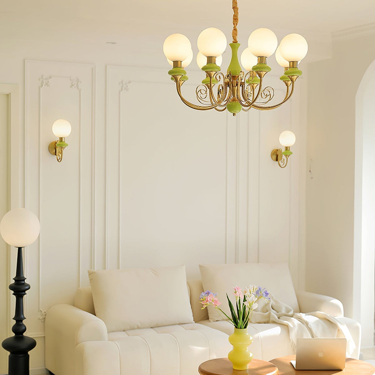 Bela Premium Noordse kunst glazen wandlamp